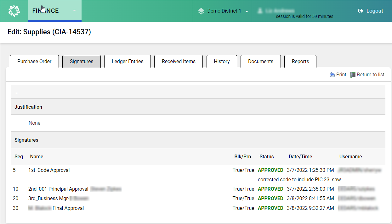 PUR About the Purchase Order Window